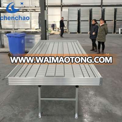 Low cost galvanized tomato greenhouse rolling benches systems