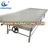 Low cost mushroom greenhouse rolling benches for sale